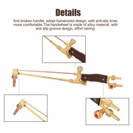 High Power Windproof Copper Hot Flame Adjustable Injection-type Cutting Torch with Standard Air Inlets