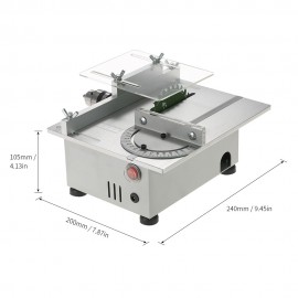 100W Mini Table Saw Aluminum Miniature DIY Multi-function Woodworking Bench Saw 7000RPM PCB Cutter Carpentry Chainsaw Cutting Machine Precision Model Saws DC 12-24V