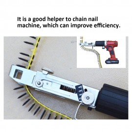 Automatic Multifunctional Handheld Electric Drill Nozzle Adapter Nail Exit Bracket and Chain Nails Kit Household Tools Set