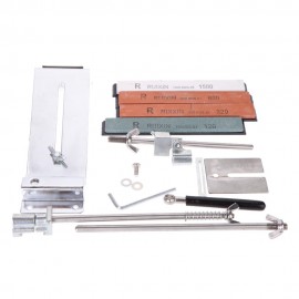 Upgraded Fixed-angle Knife Sharpener Kit Full Metal Stainless Steel Professional 4 Sharpening Stones