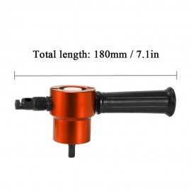 Double-headed Sheet Metal Nibbler Cutter 360 Degree Adjustable Drill Attachment Power Tool Accessories Cutting Tools