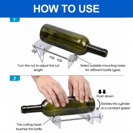 Glass Bottle Cutter DIY Tools for Cutting Round Square Oval Bottles