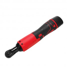 12 V Lithium Battery Rechargeable Electric Wrench Portable Multifunctional Cordless 3/8 Inch Ratchet Wrench 90 Degree Power Tool Wrenches with LED Light