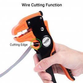 PARON Professional 4 In 1 Wire Crimper with Cord End Terminals Engineering Ratcheting Terminal Crimping Pliers Crimper Tool Kit with Automatic Duck-billed Stripper JX-D4311