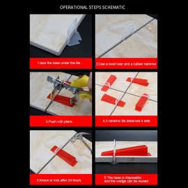 Tile Leveling System Auxiliary Tools Tile Locator Labor-Saving Plier To Push The Wedge And Tile Leveling Device