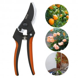 Bypass Pruner Hand Pruning Shears Branch Trimmer Tree Limb Cutter Scecateur Gardening Tool with 1 Inch Cutting Capacity for Patio Lawn Garden Plants Bonsai Roses Herbs