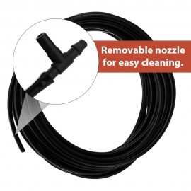 10m with 10 Nozzles Water Misting Cooling System Mist Sprinkler Nozzle Outdoor Garden Patio Greenhouse Plants Spray Hose Watering Kit With Faucetconnector