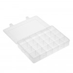 Transparent Large 24 Grids Adjustable Plastic Storage Containers Jewelry Bead Bathroom Accessories Tools Organizer Box