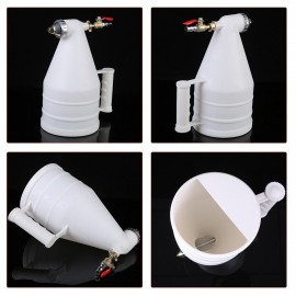 3000ML Hopper Spray Gun Paint Texture Tool Drywall Wall Painting Sprayer With 6mm Nozzle White
